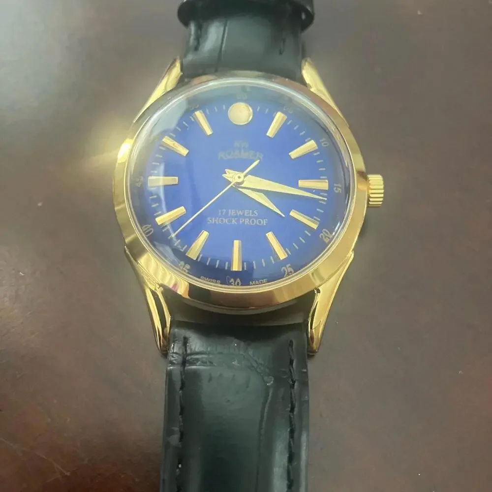 Roamer Popular Blue and Gold‎ Men's Watch